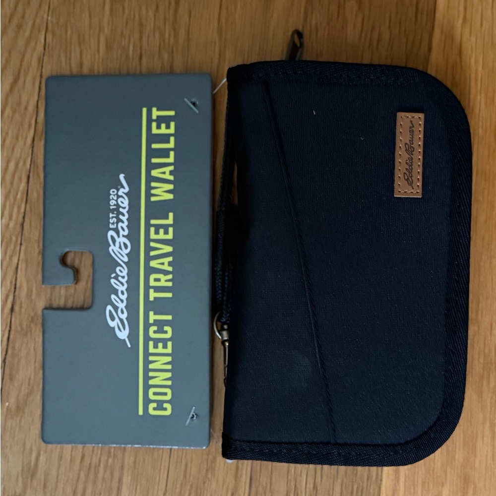 Eddie Bauer Black Travel Wallet